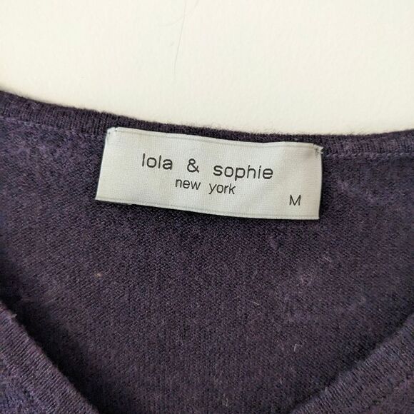Lola & Sophie Silk and Cashmere sweater with tie sleeves - Picture 3 of 7